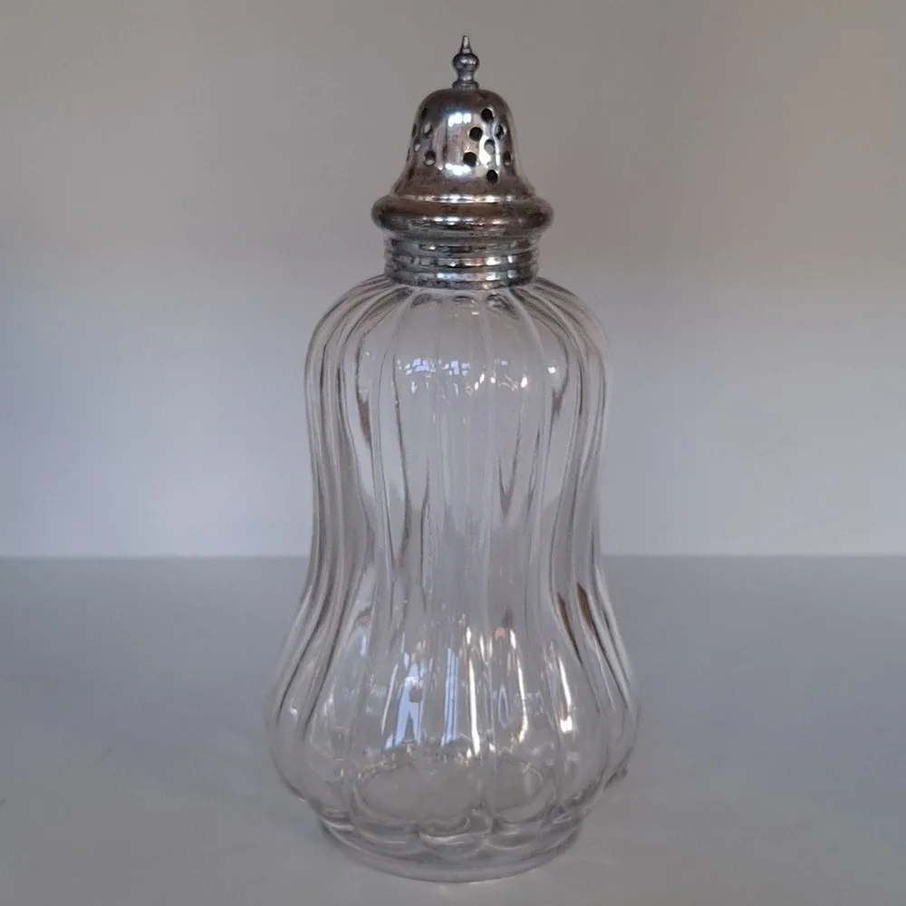 Antique Glass Muffineer Sugar Shaker - Picture 4 of 6